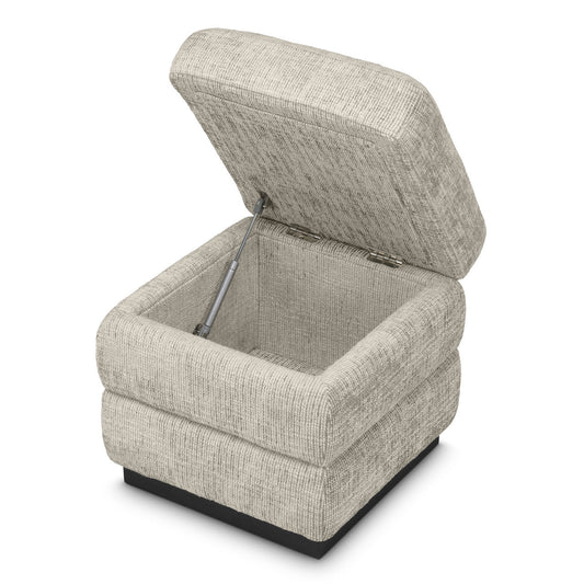 Luxe Poef met Opbergruimte in Stijlvol Beige | Comfortabele Zitting voor Elk Interieur 4