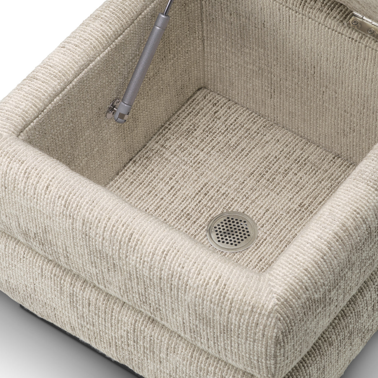 Luxe Poef met Opbergruimte in Stijlvol Beige | Comfortabele Zitting voor Elk Interieur 5