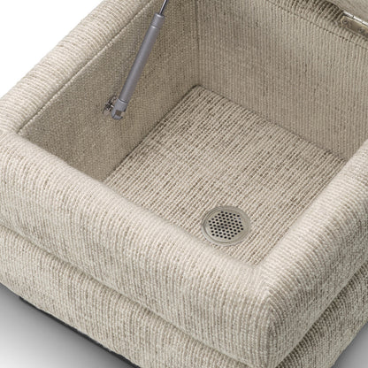 Luxe Poef met Opbergruimte in Stijlvol Beige | Comfortabele Zitting voor Elk Interieur 5