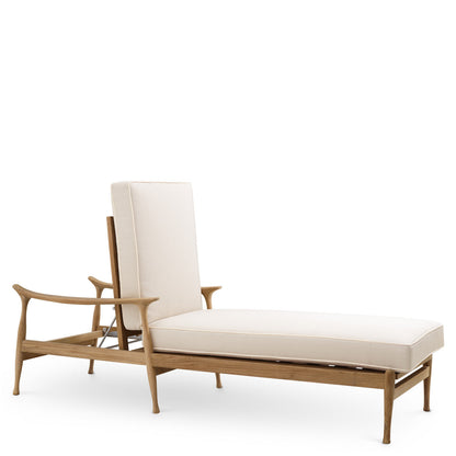 Manzo | Outdoor Ligbed van Teak met Zachte Kussens | Duurzaam en Elegant voor Ontspanning 4