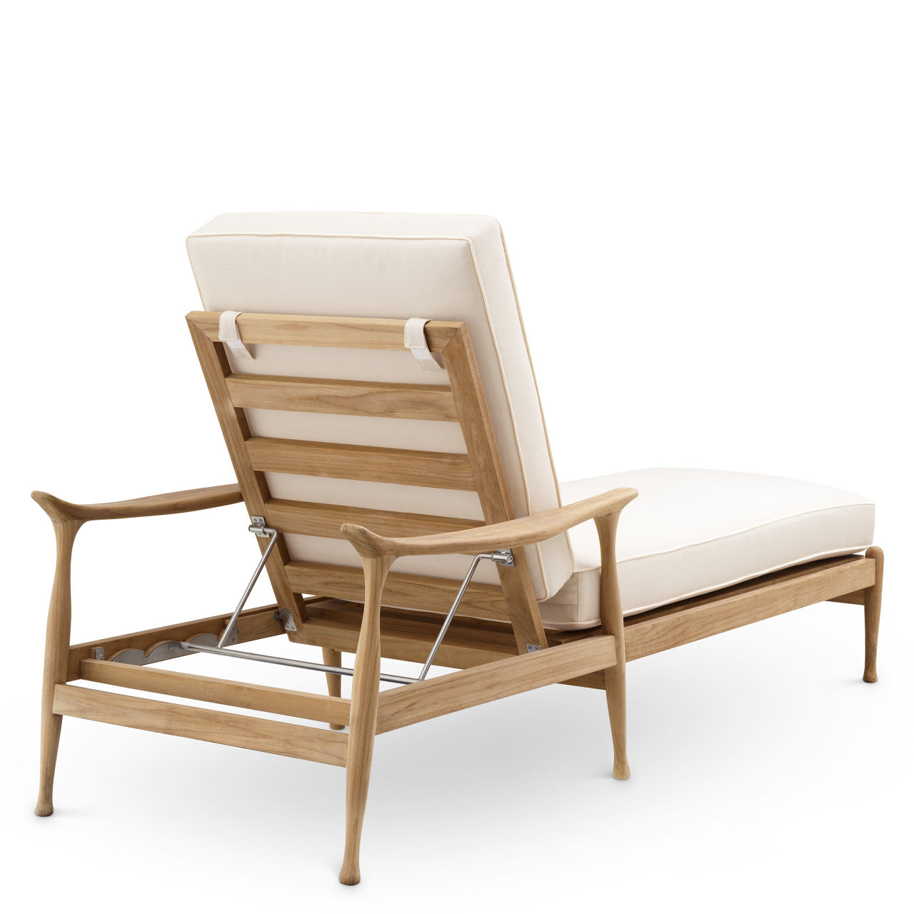 Manzo | Outdoor Ligbed van Teak met Zachte Kussens | Duurzaam en Elegant voor Ontspanning 5