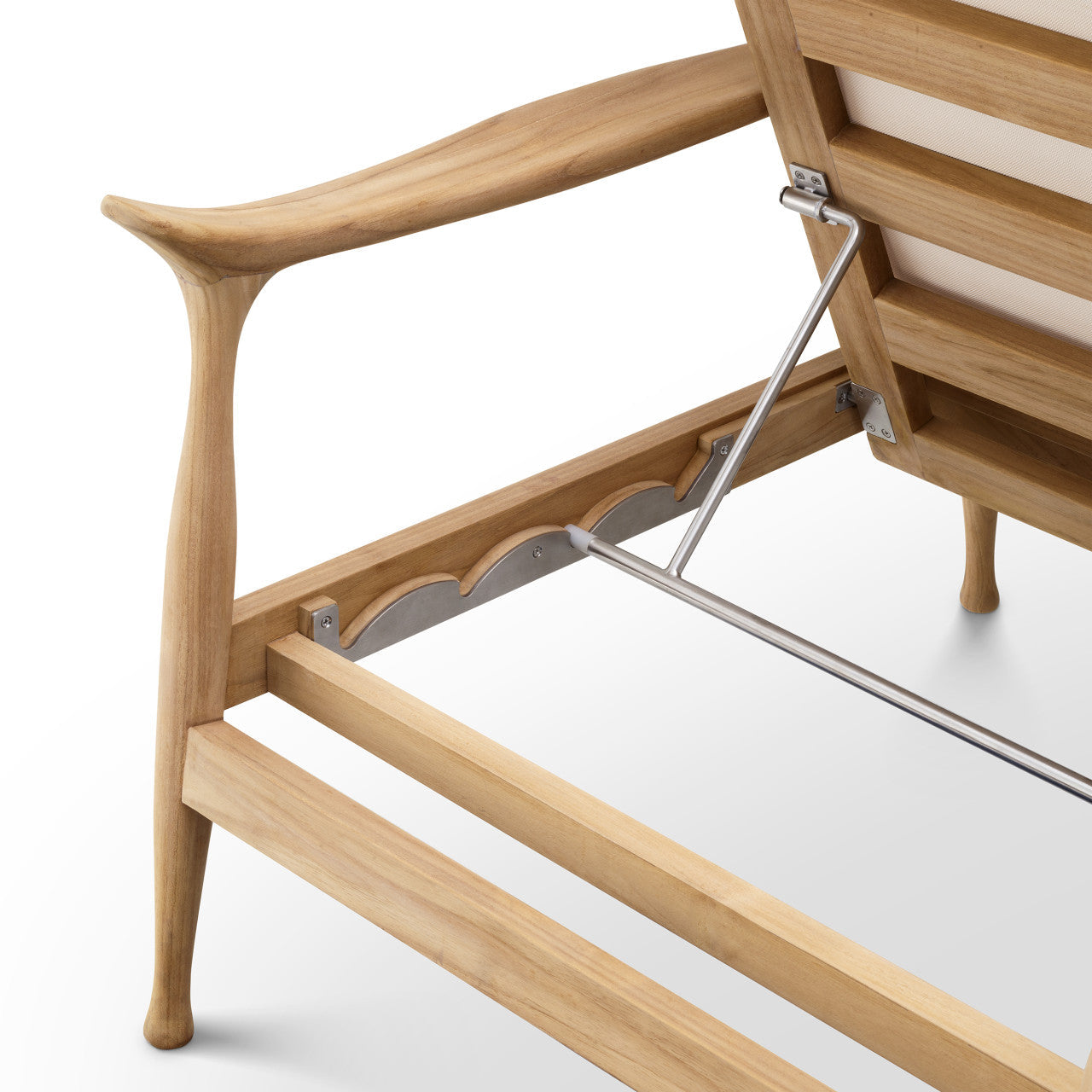 Manzo | Outdoor Ligbed van Teak met Zachte Kussens | Duurzaam en Elegant voor Ontspanning 8