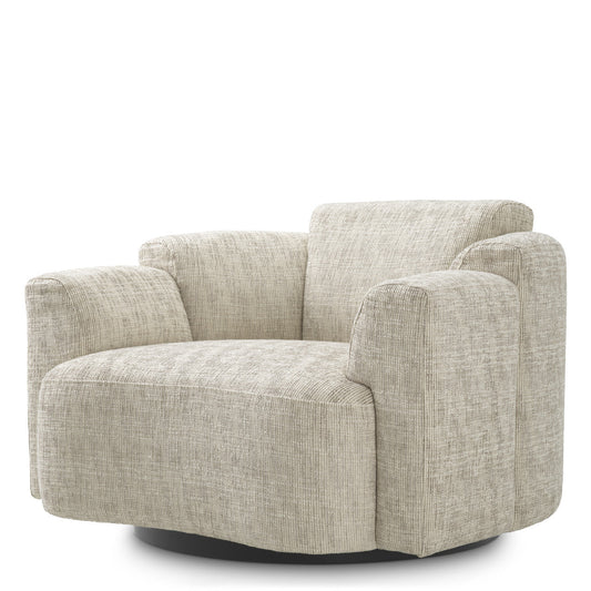 Marbella | Draaifauteuil met Draaifunctie en Glad Stoffen Afwerking | Stijlvolle Zitoptie voor Comfort en Design 1