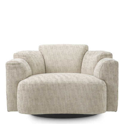 Marbella | Draaifauteuil met Draaifunctie en Glad Stoffen Afwerking | Stijlvolle Zitoptie voor Comfort en Design 3