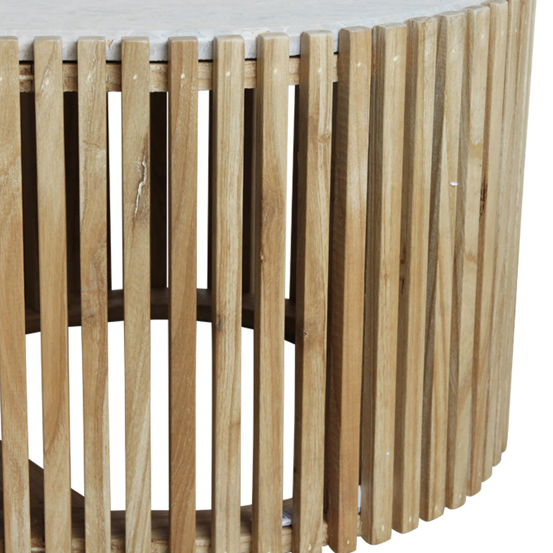 Marmeren Salontafel met Houten Basis | Elegant Design voor Modern Interieur 2