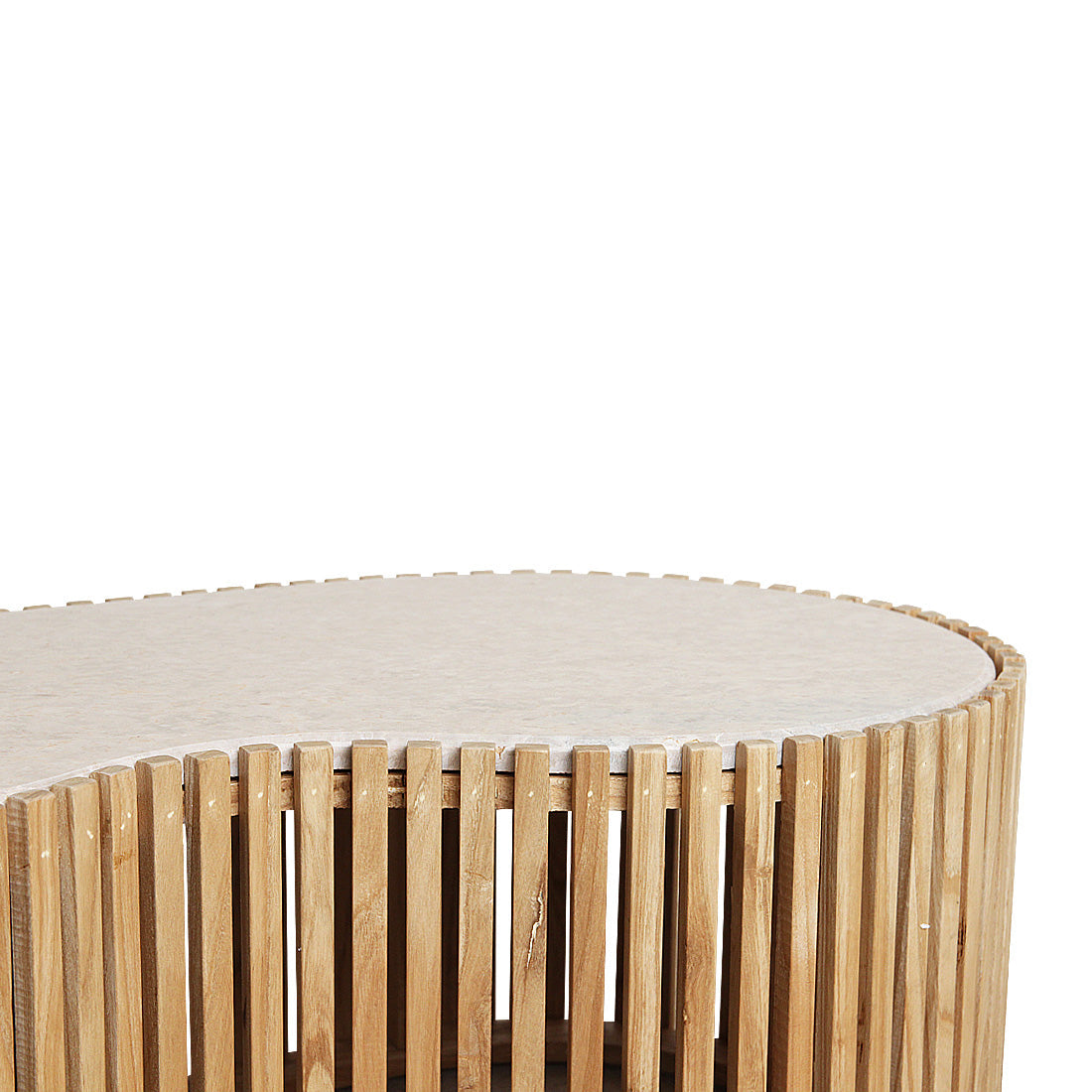 Marmeren Salontafel met Houten Basis | Elegant Design voor Modern Interieur 4