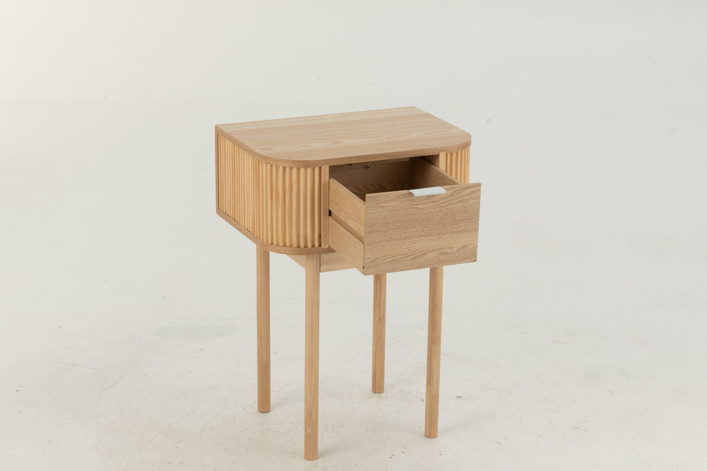 Nachtkastje Hout | Rond Dennenhout met Modern Design | Stijlvolle Opbergoplossing voor Slaapkamer 5