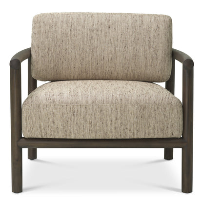 Ombria | Luxe Fauteuil met Mahoniehouten Frame en Beige Bekleding | Elegant Design voor Comfortabele Interieurs 3