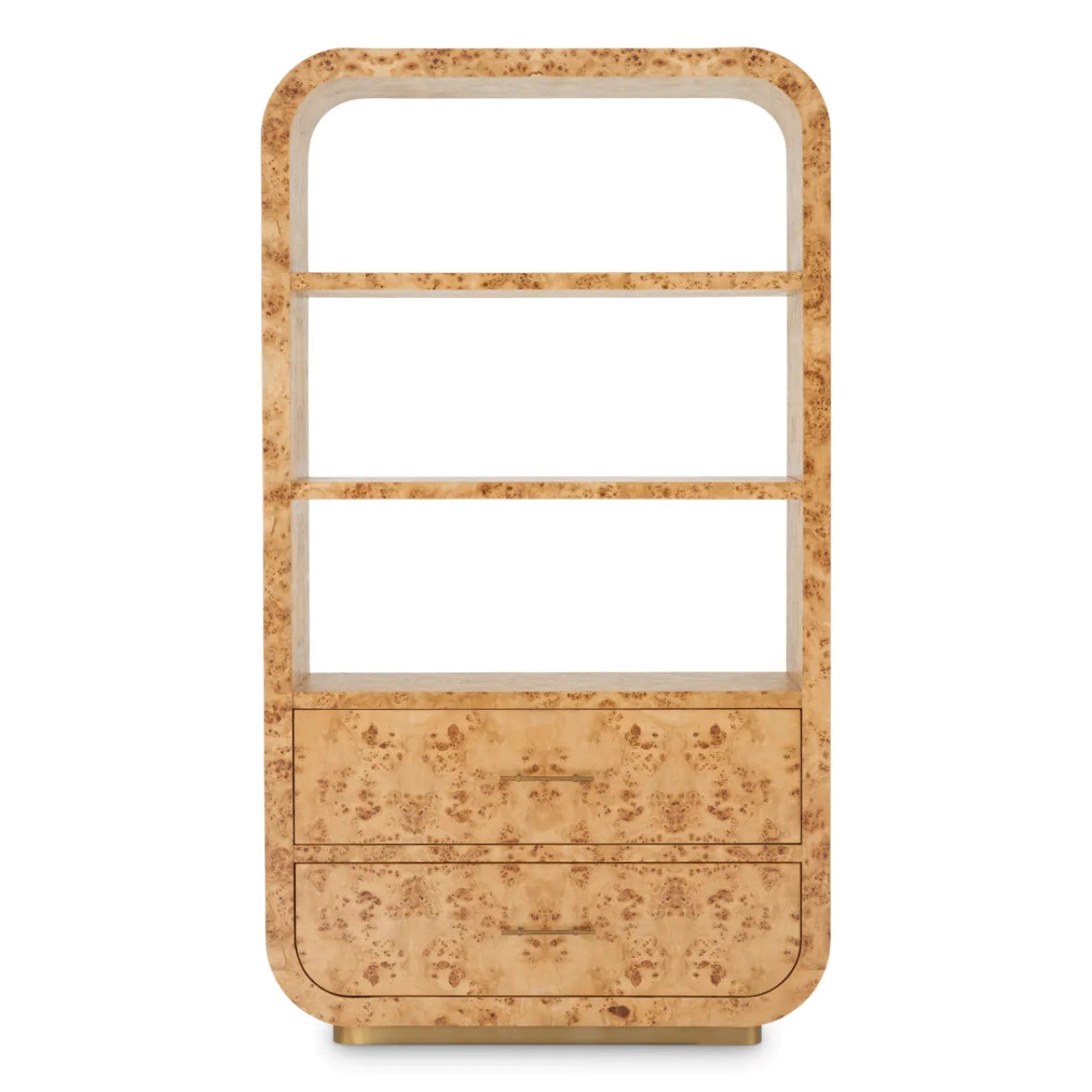 Quinton | Wandkast van Lichtbruin Mappa-Burlfineer met Luxe Afwerking | Ruimtebesparende Oplossing voor Elegant Wonen 6