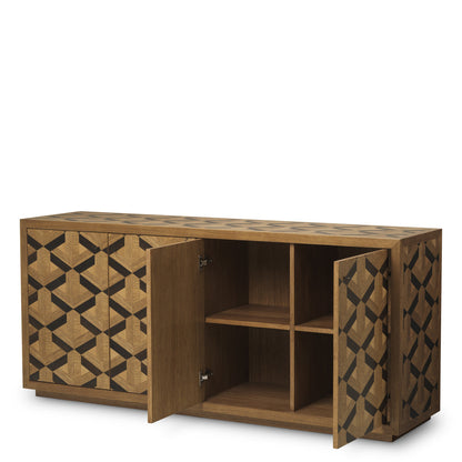 Rubicon | Houten Dressoir Kast met Uniek Ingelegd Patroon | Elegant Meubel voor Stijlvolle Interieurs 3