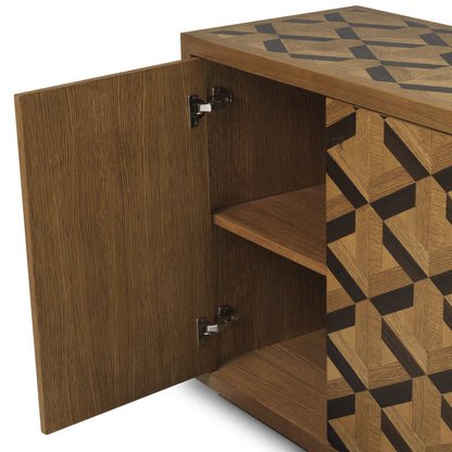 Rubicon | Houten Dressoir Kast met Uniek Ingelegd Patroon | Elegant Meubel voor Stijlvolle Interieurs 7