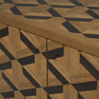 Rubicon | Houten Dressoir Kast met Uniek Ingelegd Patroon | Elegant Meubel voor Stijlvolle Interieurs 8