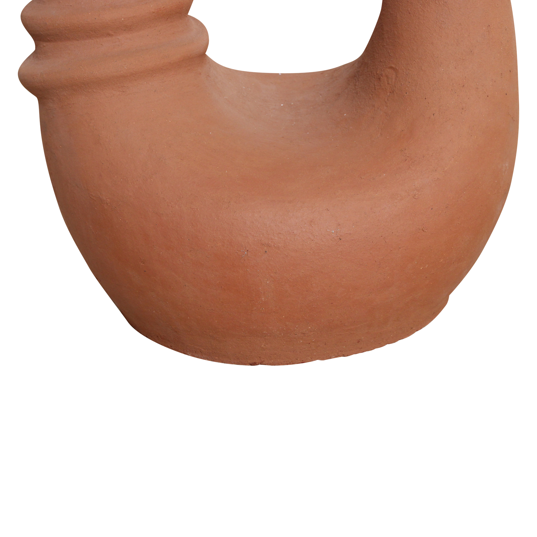 Terra Collectie | Tafellamp met Unieke Vorm en Witte Stoffen Kap | Aardewerk voor Warmte en Sfeer 5