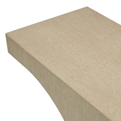 Thaddeus | Wandtafel met Chic Eikenfineer en Messing Afwerking | Stijlvolle Consoletafel voor Elk Interieur 7