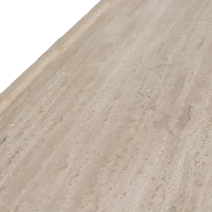 Travertin Salontafel | Ovaal Design 140x60x30 cm met Duurzaam Materiaal | Tijdloze Tafel voor Elegante Interieurs 2