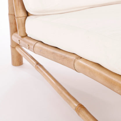 Tropische Loungebank | Bamboe Tuinbank met Natuurlijke Uitstraling | Comfortabele Loungeplek voor Buiten 2