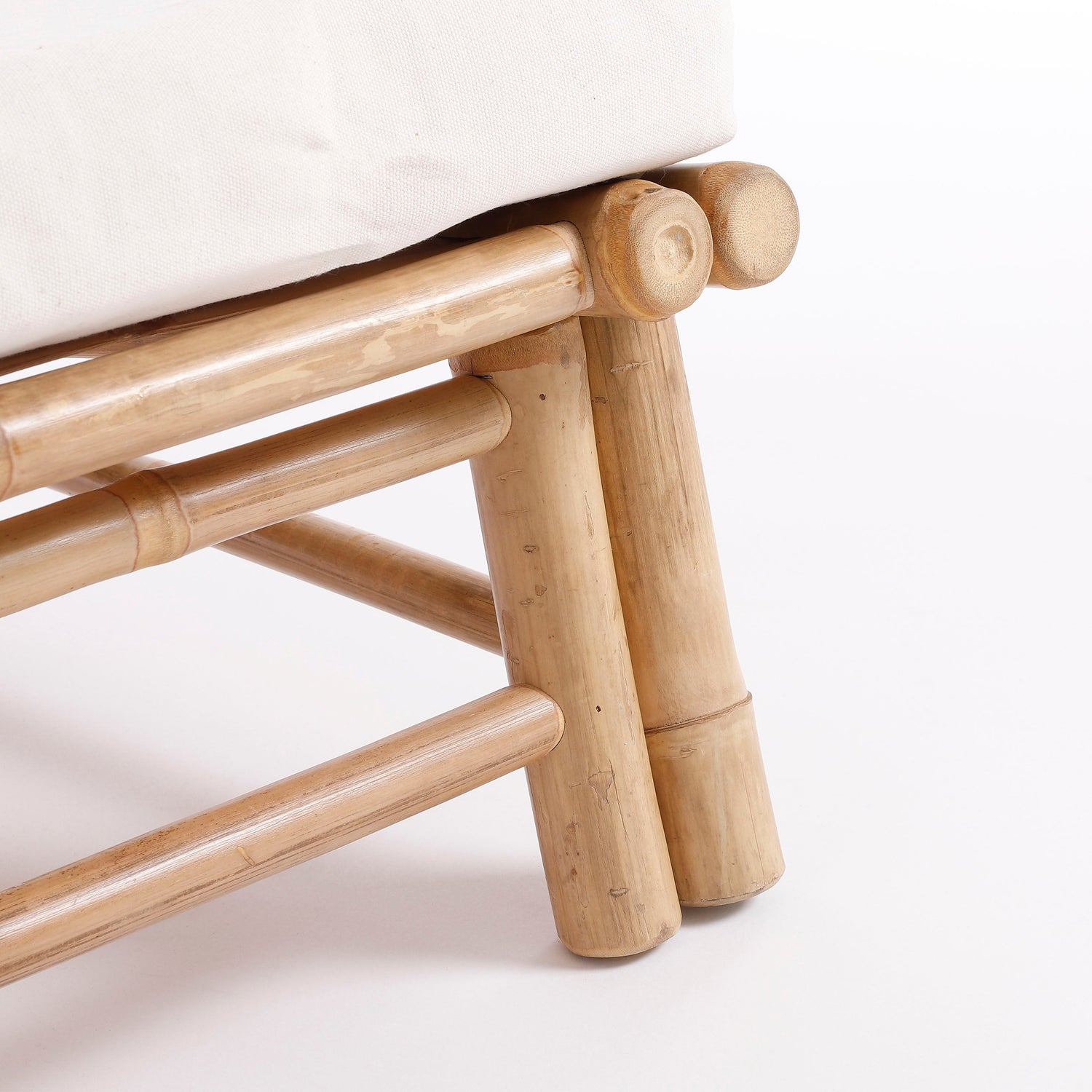 Tropische Loungebank | Bamboe Tuinbank met Natuurlijke Uitstraling | Comfortabele Loungeplek voor Buiten 4