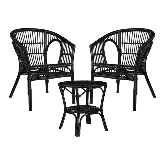 Tuinset | Rotan Balkonset met Bijzettafel | Modern Ontwerp voor Comfortabel Buitenleven 0