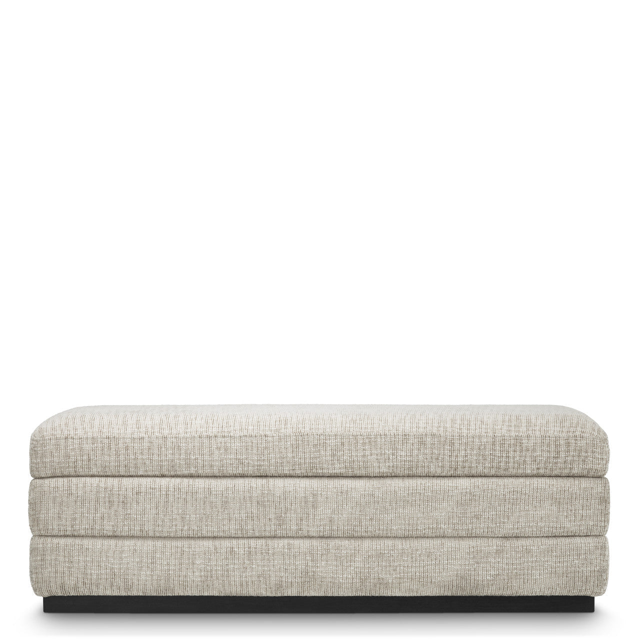 Valmont | Bankje met Opbergruimte en Ebbenhouten Basis | Stijlvol Beige Ontwerp voor Comfort en Functionaliteit 3