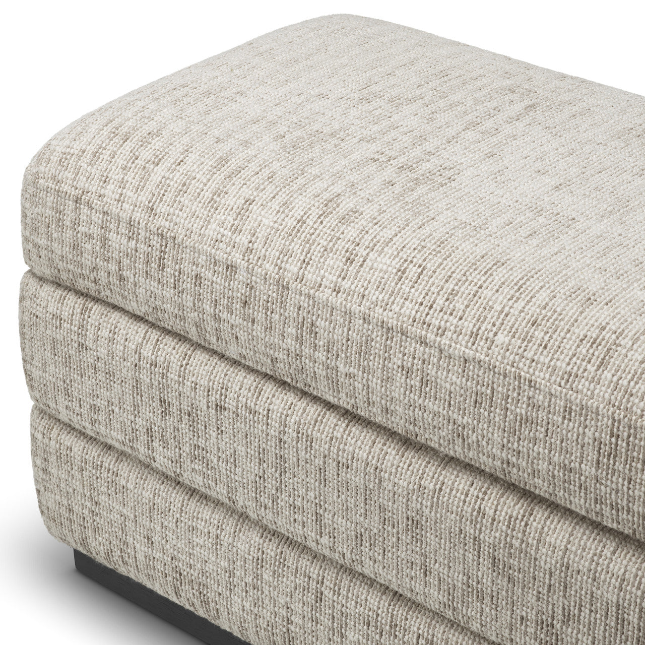 Valmont | Bankje met Opbergruimte en Ebbenhouten Basis | Stijlvol Beige Ontwerp voor Comfort en Functionaliteit 7