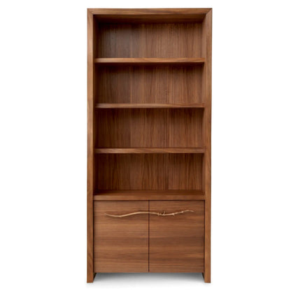 Wandkast Woonkamer van Walnotenhout met Messing Handgreep | Elegant Ontwerp voor Stijlvolle Opslag 4