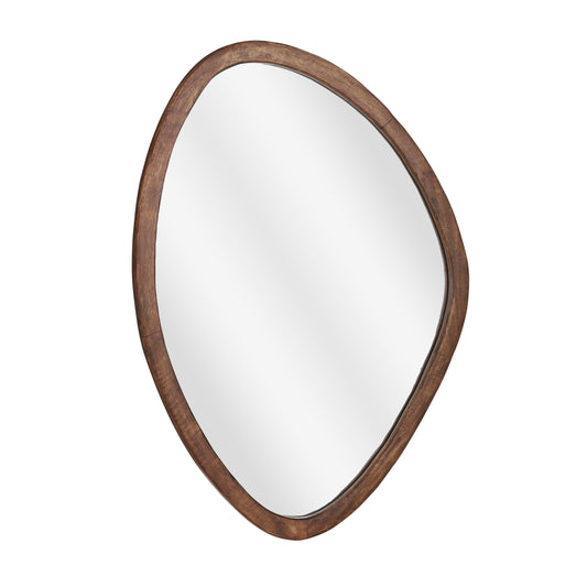 Wandspiegel van Mangohout met Donkerbruine Afwerking | Stijlvolle Spiegel voor Elegantie in Elke Ruimte 0