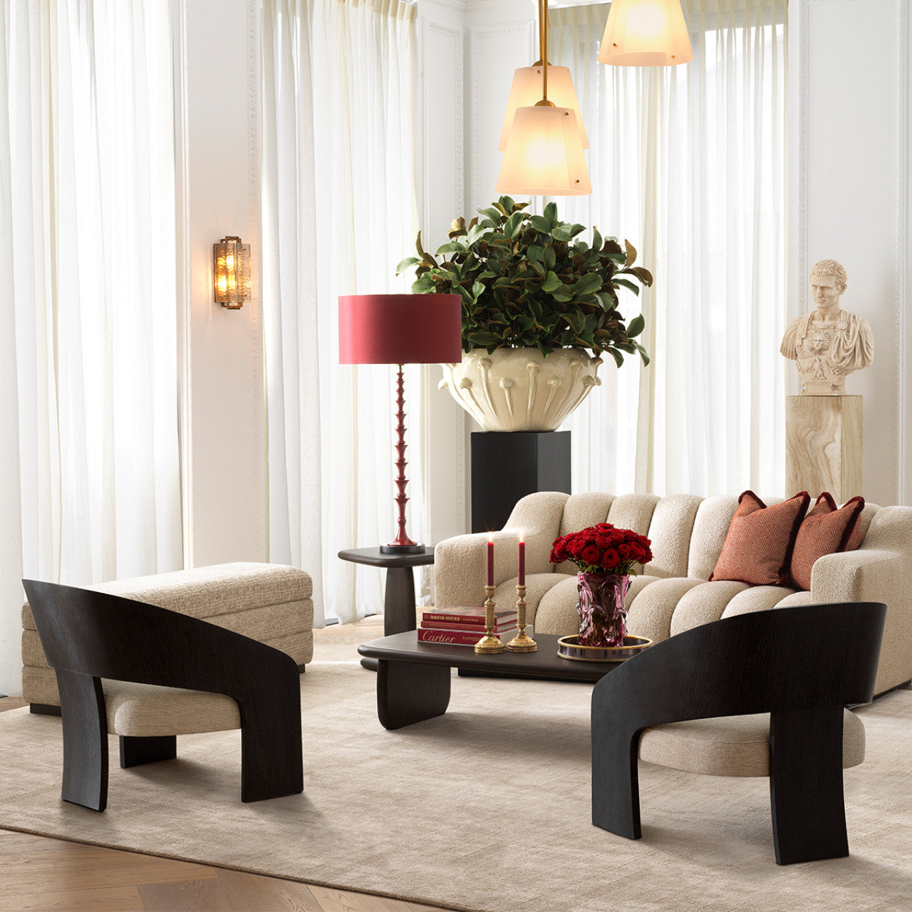 Windsor | Bijzettafel van Massief Mahoniehout met Slank Silhouet | Elegant Design voor Verfijning in Elke Ruimte 2