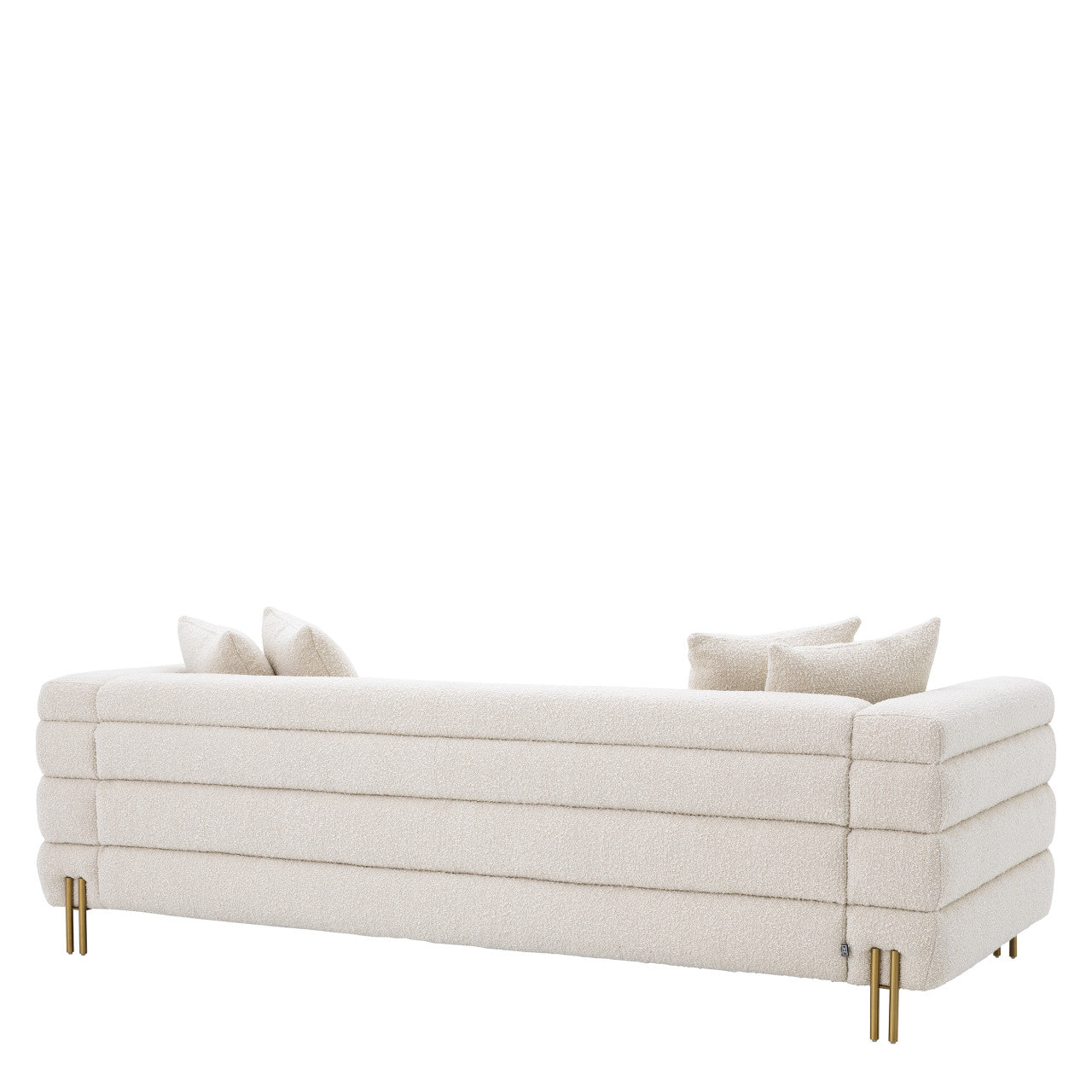 York | Bouclé Sofa met Messing Poten | Luxe Design voor Comfort en Stijl 3