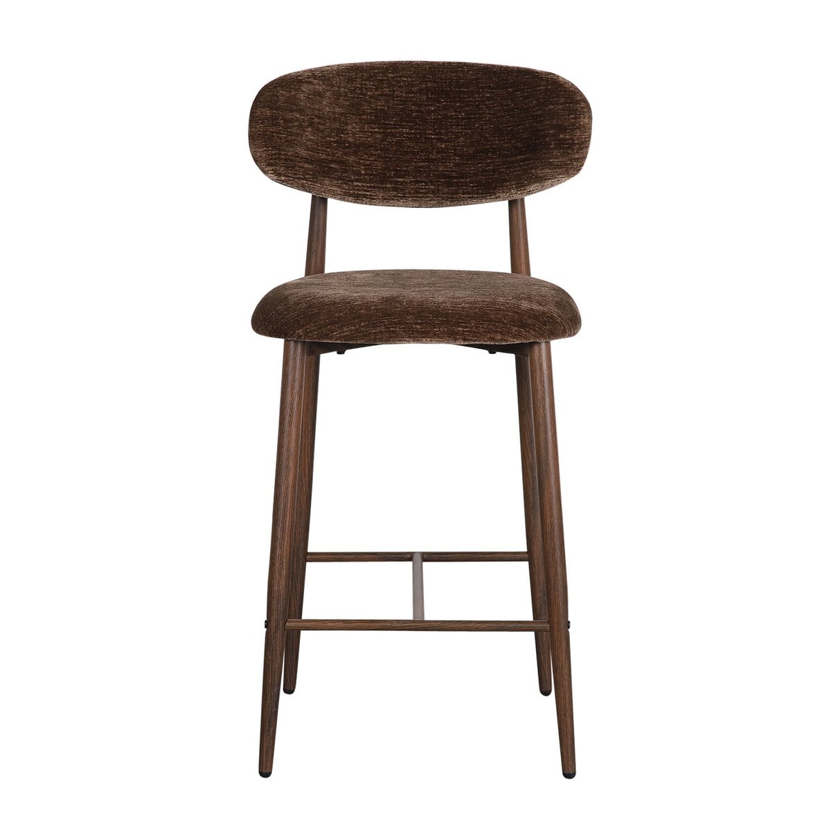 Japandi keukenbar stoel umber (set van 2)