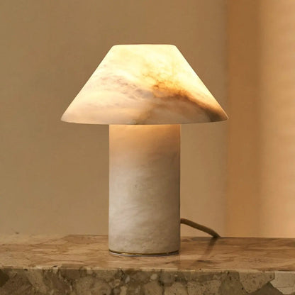Eleonora Stijlvolle Albasten Lamp | Uniek ontwerp met zachte gloed