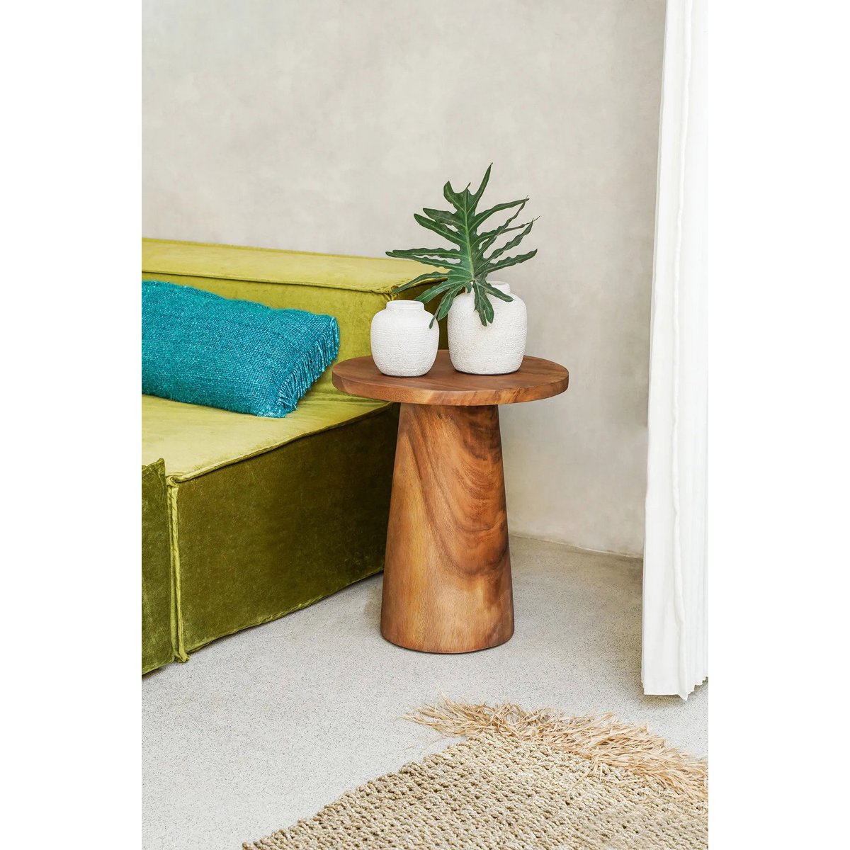 De Timber Conic Bijzettafel - Naturel - 50