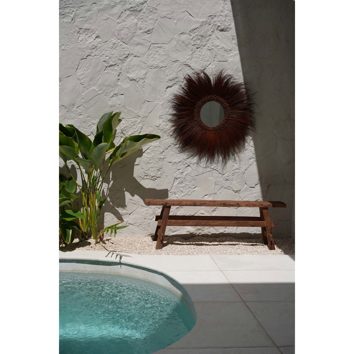 De prachtige rustieke bank - naturel