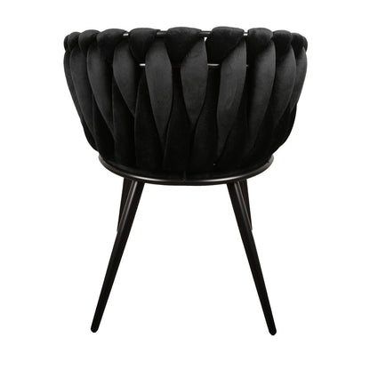 Wave stoel zwart (Set van 2)